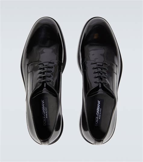 Dolce&Gabbana Men's Patent Leather Derby Shoes 